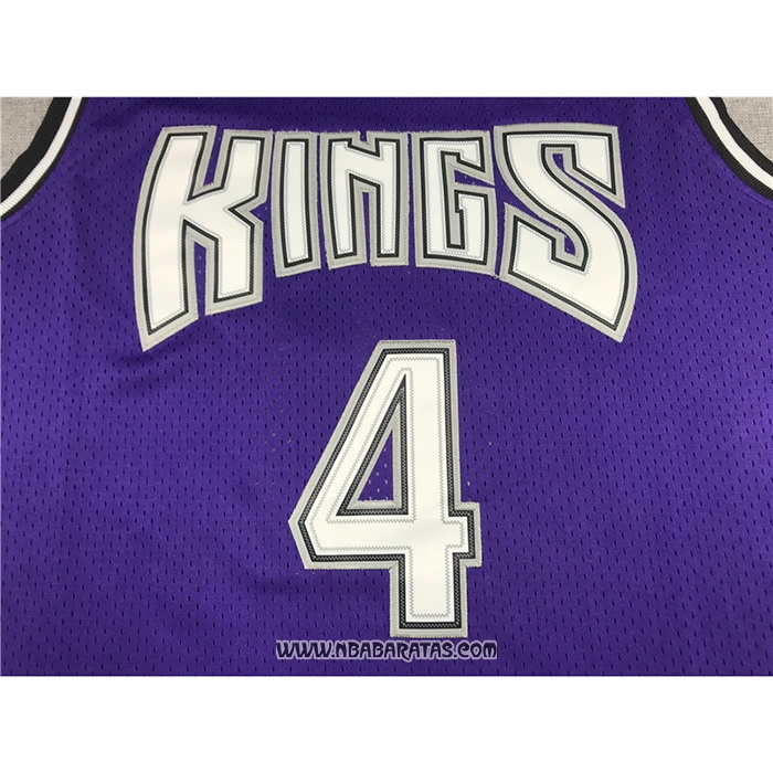Camiseta Sacramento Kings Chris Webber #4 Mitchell & Ness 1998-99 Negro
